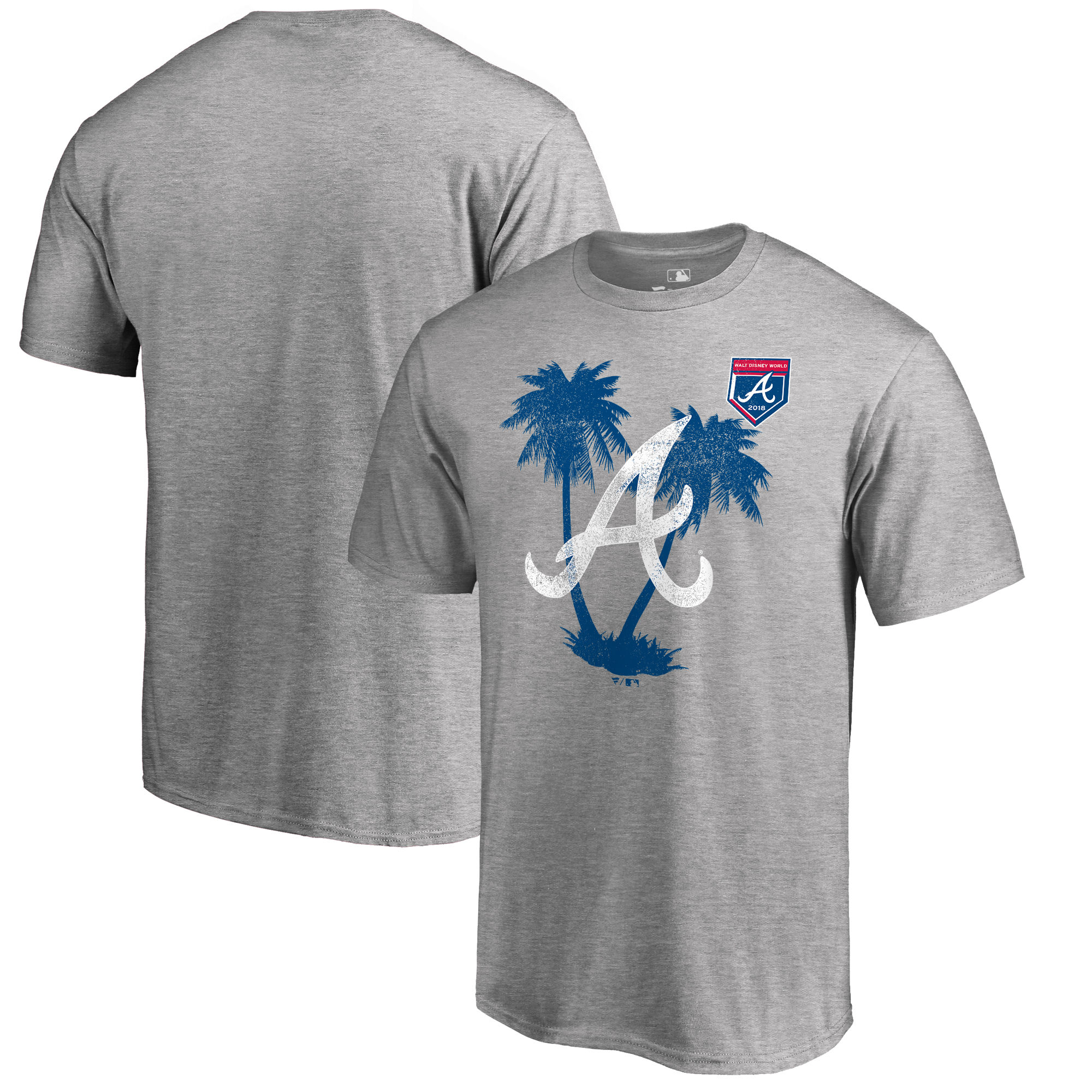 Men's Atlanta Braves Fanatics Branded 2018 MLB Spring Training Vintage T-Shirt – Heather Gray